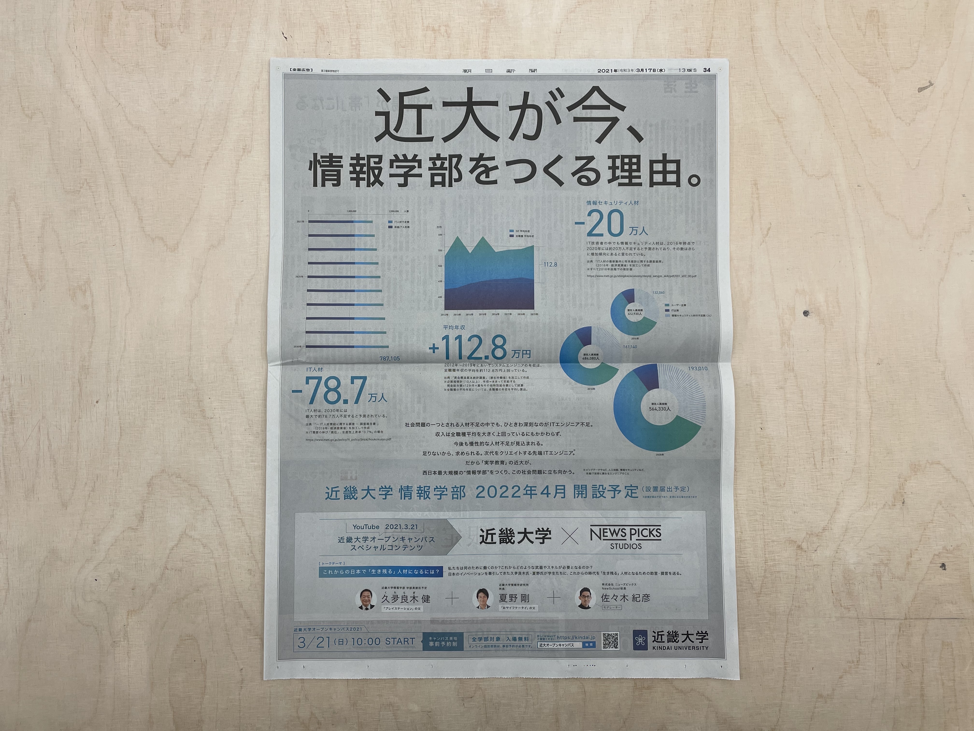 近畿大学 新聞広告 株式会社モノリス Monolith Inc 大阪市中央区の広告制作会社